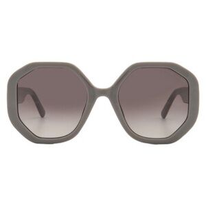 Marc Jacobs Gray Oversized Geometric Sunglasses